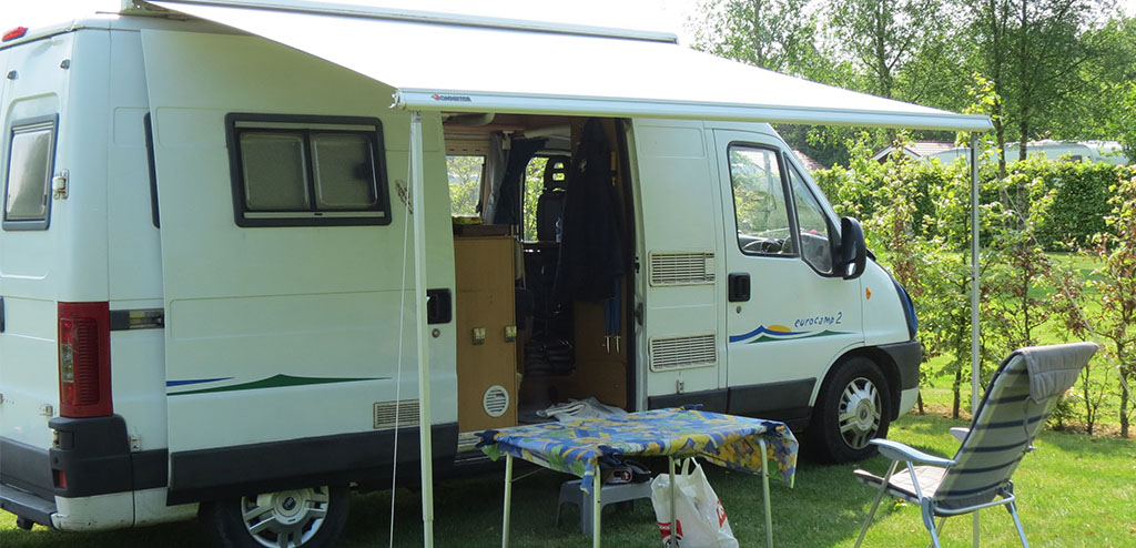 Autocamperpladser på Holme Å Camping